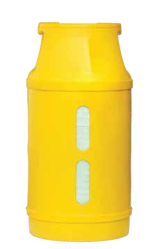 BGC lightweight composite cylinder in yellow